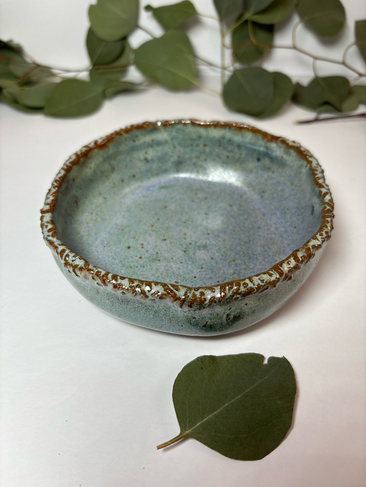 Handmade unique shallow bowl nYrGwKd2m