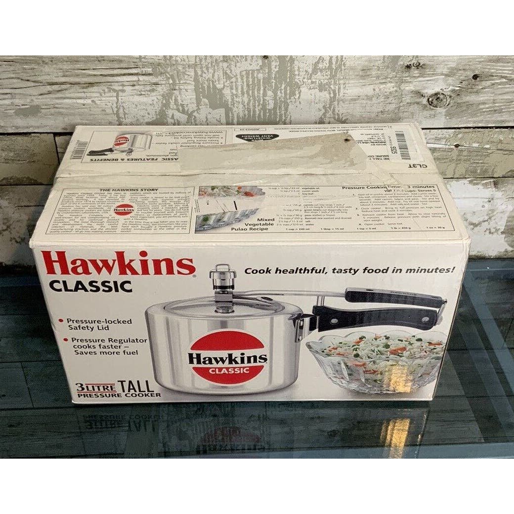 Hawkins Classic 3 Litre Tall Pressure Cooker h8kuvesdj
