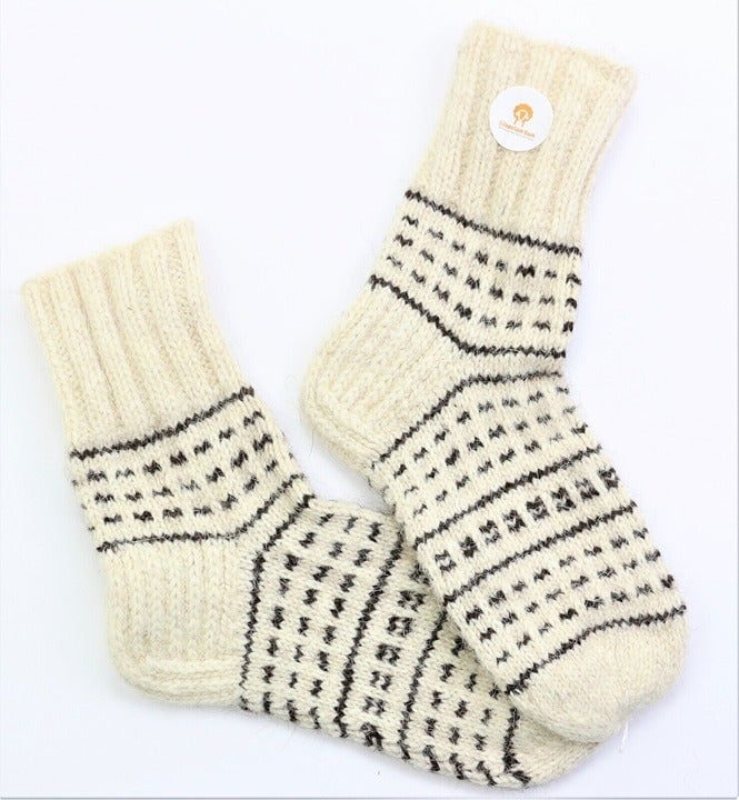 New Handmade 100% Wool Socks Outdoors Fishing Hiking Hunting US Size 9-12 Warm! PddKOuhjO