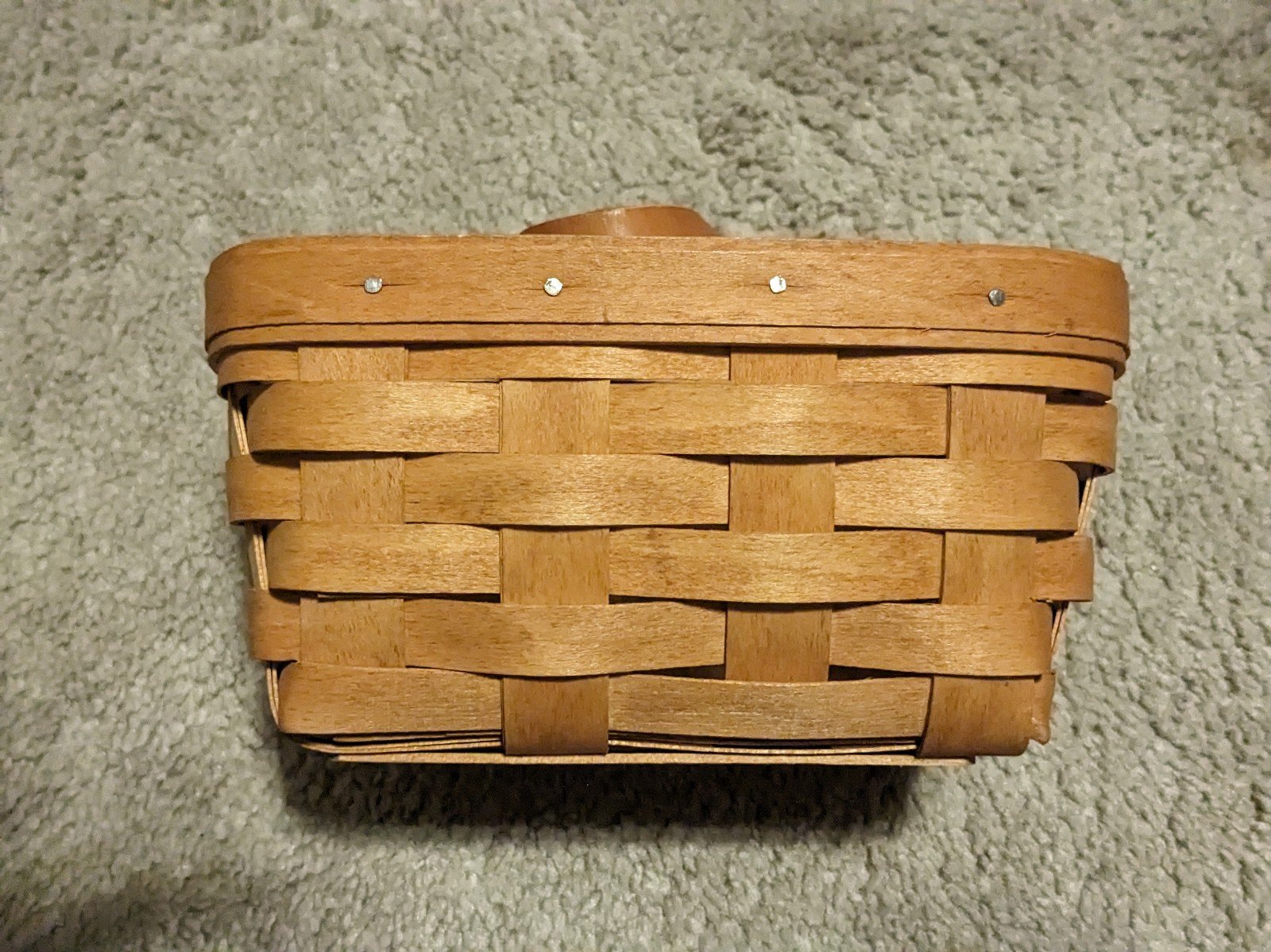 Vintage (1989) Original Longaberger Small Key Basket Leather Hanging Hook/Strap m3JnKM4DM