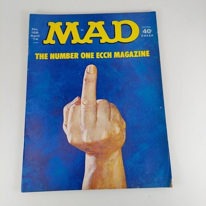 MAD Magazine #166 April 1974 The Number One Ecch Magazine NCfWErLZB