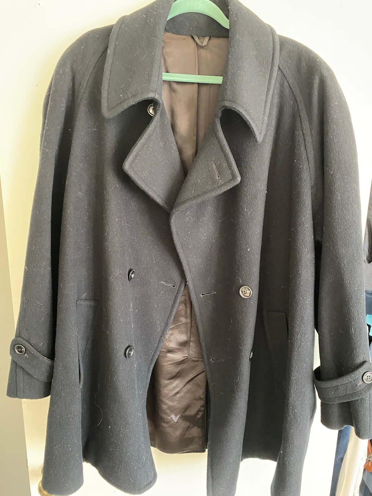 John Weitz wool trench coat sz48 ip9yZx1x1