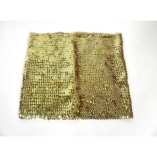 Gold Sequin Tube Top Crop Costume Stretch Women One Size Fits Most RXyYTSUaV