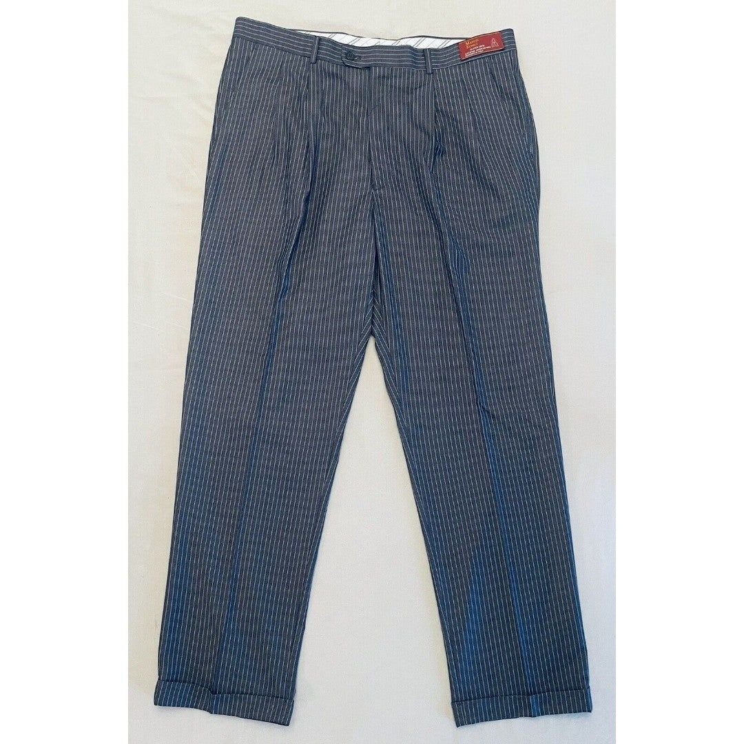 Marco Rossi Gray Stripes Dress Pants Slacks Men’s Tag Sz 40 Designed in Italy HGRNVCy8l