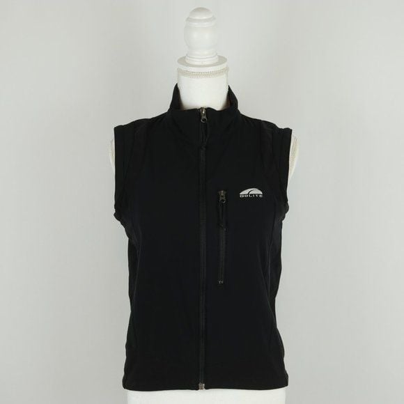 GoLite Women´s Small Black Fleece Lined Collared Full Zip Vest n830mt5FY
