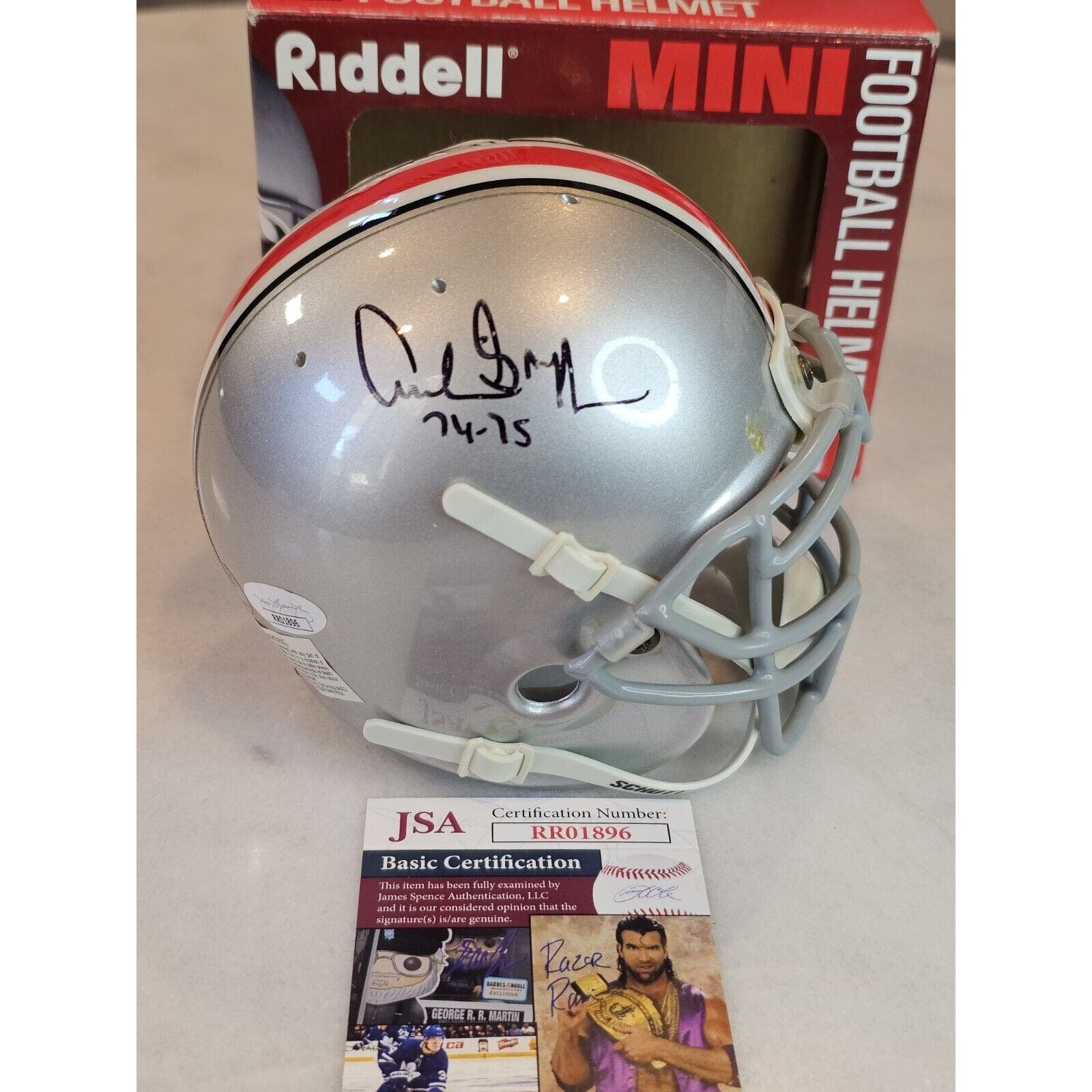 Archie Griffin Autographed/Signed Mini Helmet JSA COA Ohio State Buckeyes kHrRdbTD2