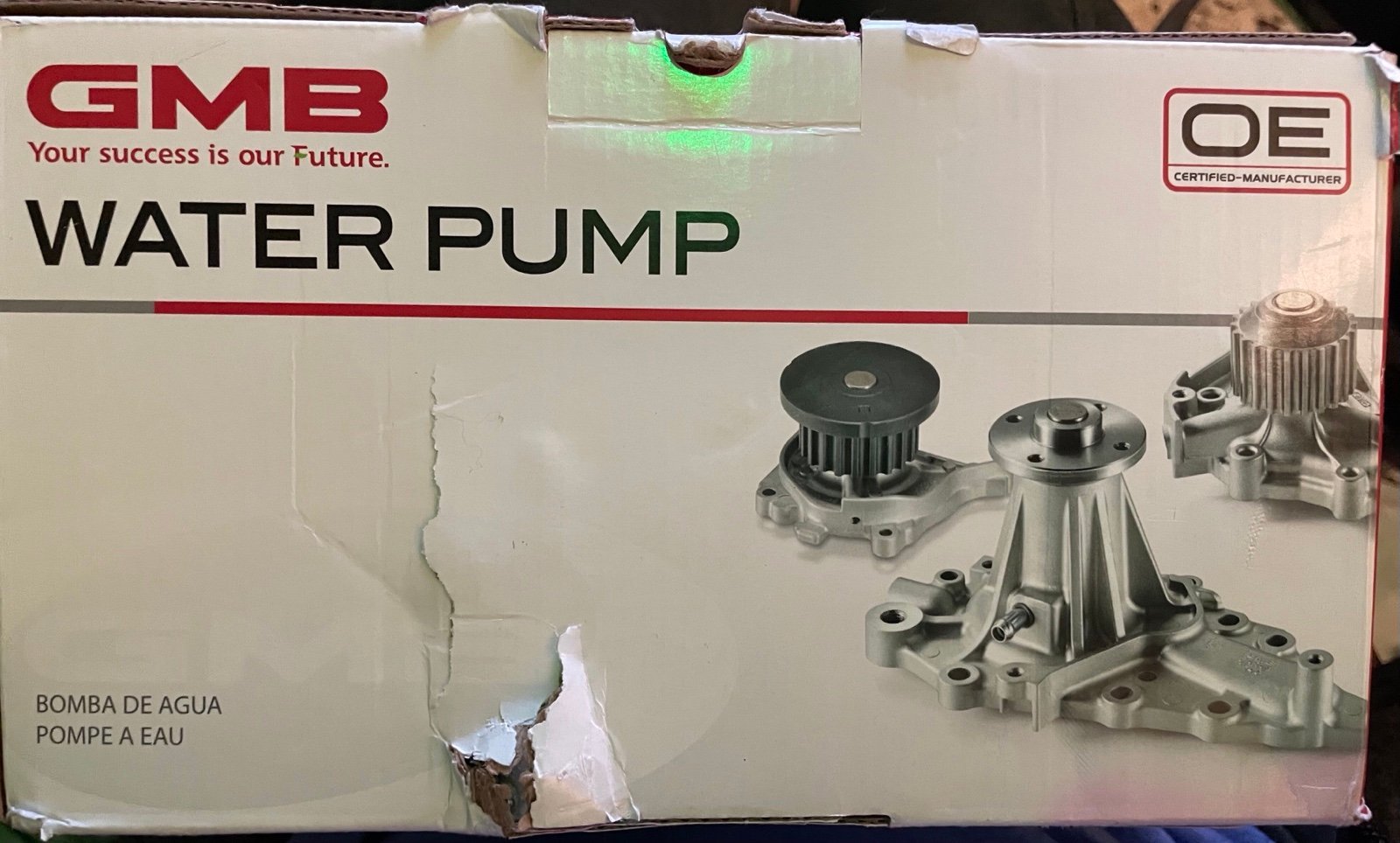 GMB 130-2140 OE Replacement Water Pump w/ Gasket . NEW IN BOX . iqMk8tODq