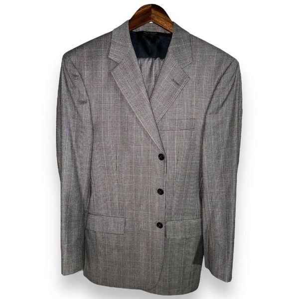 Jos. A Bank Gray Glen Check 2 Piece Suit Size 38R KmiQiAUtr