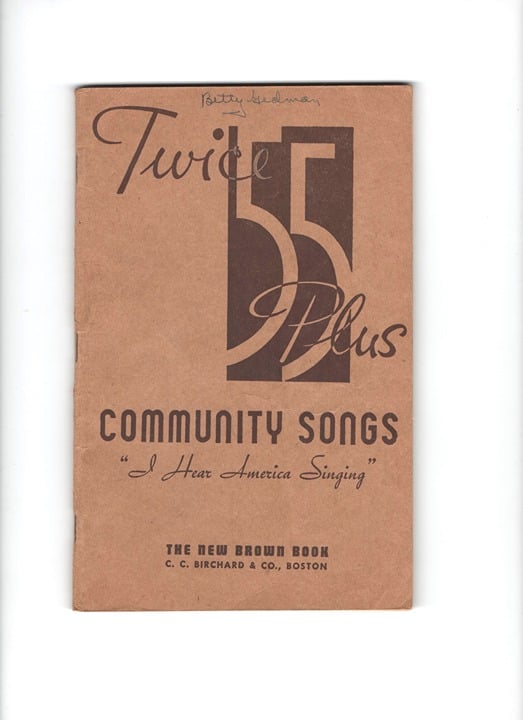 Vintage Song Book Twice 55 Plus Community Songs 1950s Paperback Group Singing gVdFpR5uf