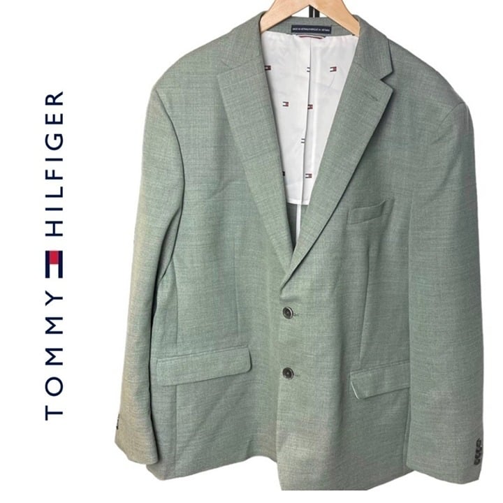 Men’s Wool-Laine Blend Sports Coat, Blazer, Jacket by Tommy Hilfiger , XXL Mox8ToSPo