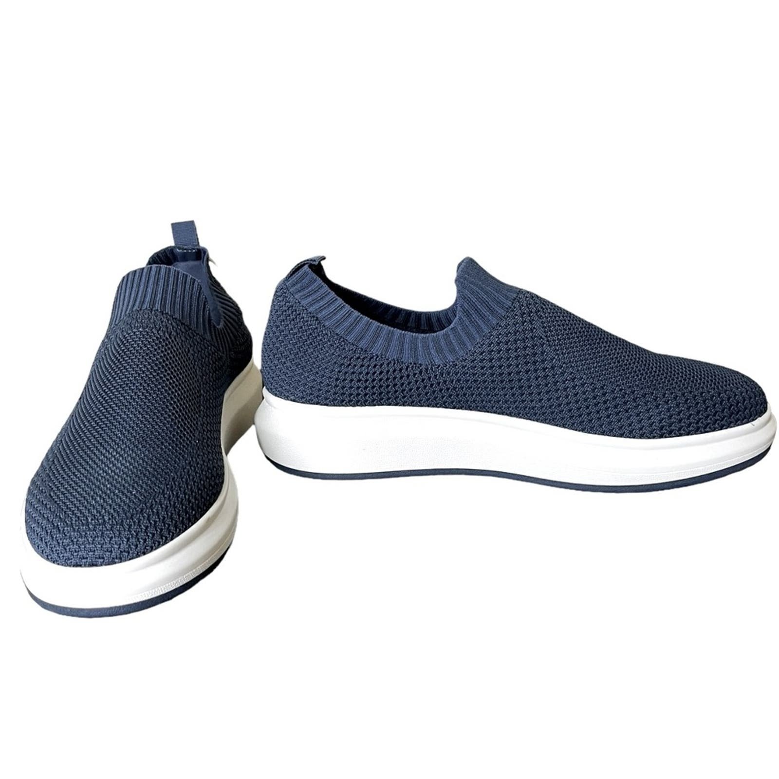 NWT BLONDO Dylan Waterproof Navy Blue Knit Walking Comfort Shoes Sneakers 11 rE3nLXXTE