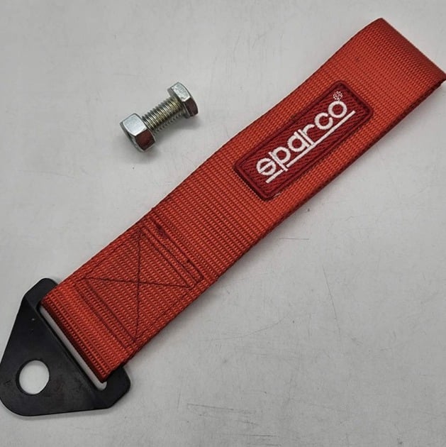 Brand New Universal Sparco Red High Strength Tow Strap Hook For Front / REAR nQTBMaKI1