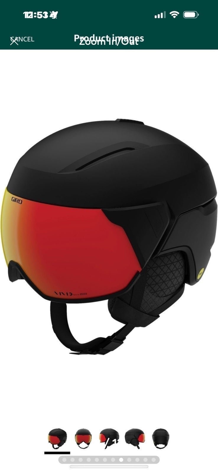 NWT! Giro Orbit Spherical MIPS Snow Helmet w/ VIVID Lens Face Shield - SMALL iW2FfDrXB