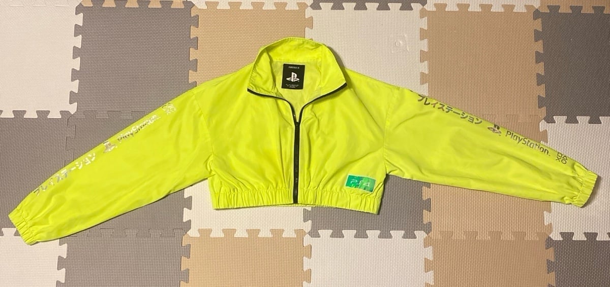 PlayStation X Forever 21 Cropped Jacket Highlighter jXW0e1UQA