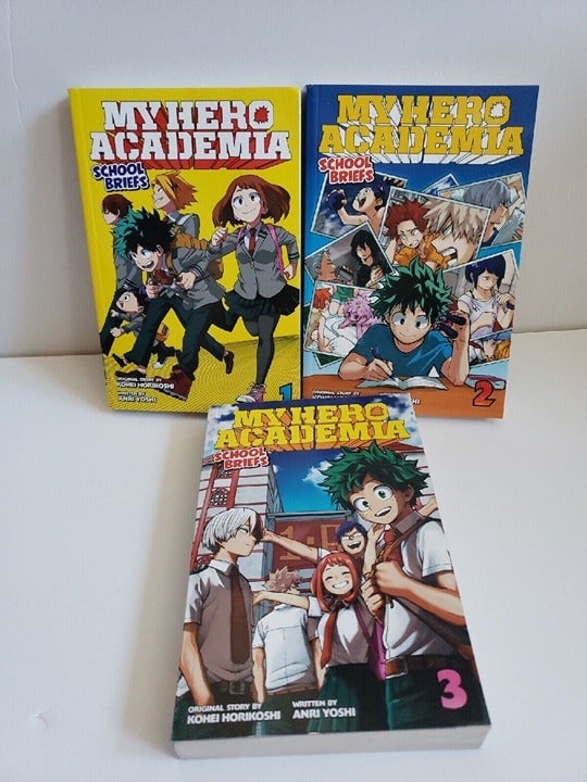 My Hero Academia: School Briefs Light Novels, Vol. 1, 2, 3 VIZ English Paperback jHUSEDdEn