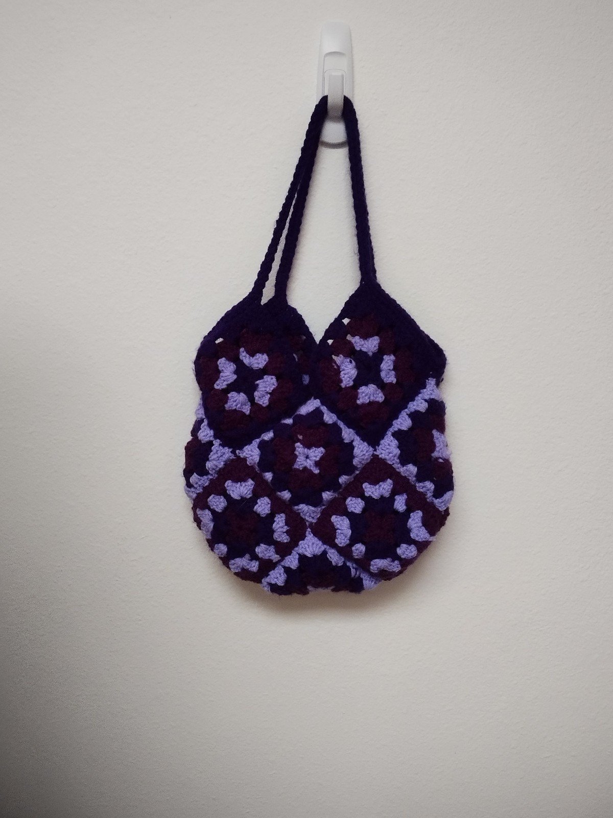 Handmade Crochet purple handbag qHn1gGhKe