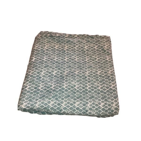 King Aquamarine Diamond Print Flat Sheet Geometric Fabric Art Crafts mYmIqRrSV