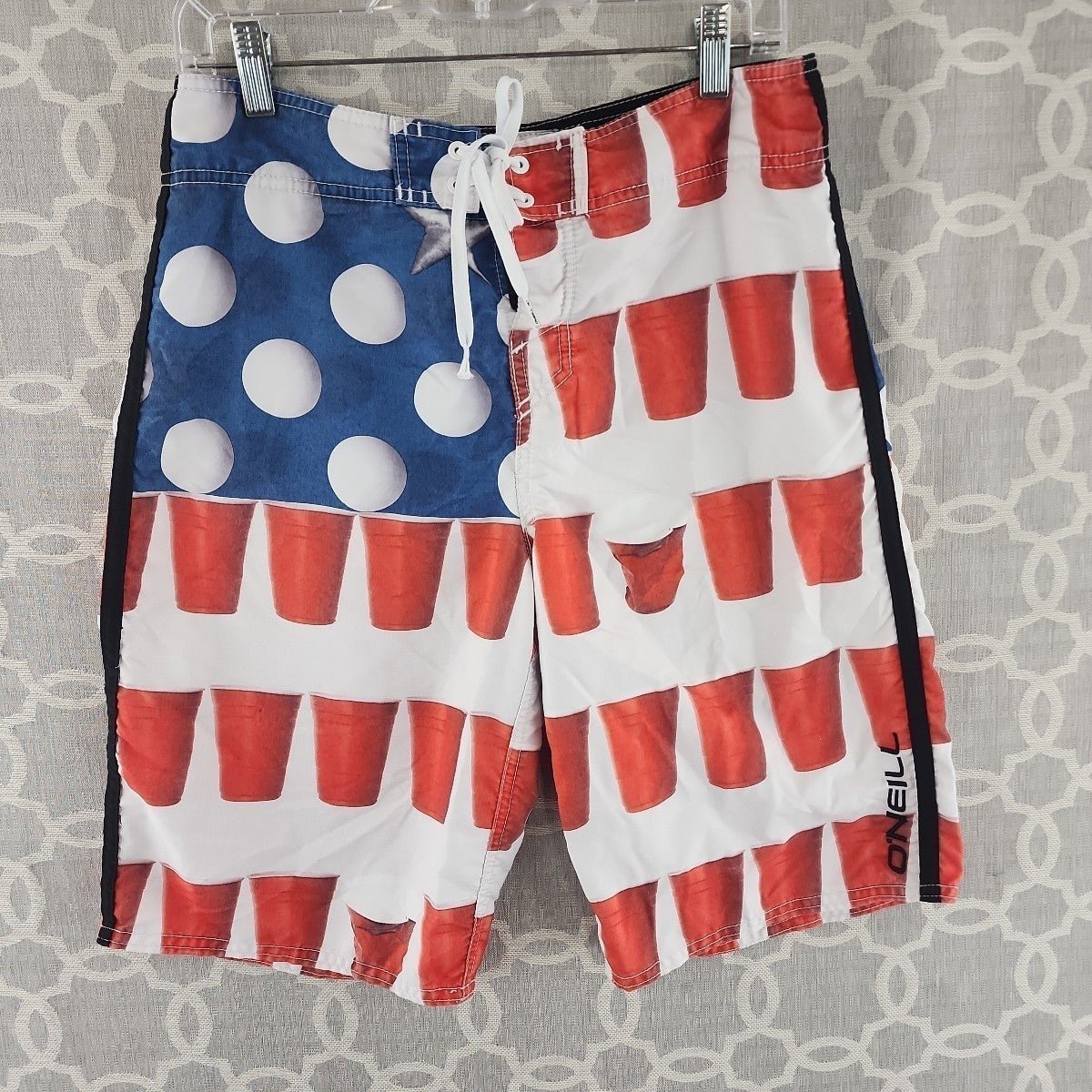 O´Neill Board Shorts Swimming Trunks Beer Pong American Flag Men´s 31 LBfLoXgIH
