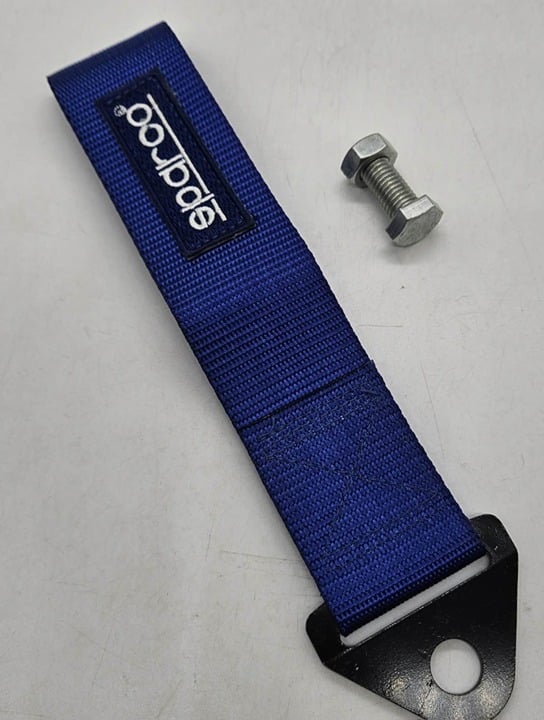 Brand New Universal Sparco Blue High Strength Tow Strap Hook For Front / REAR mE5SXHF1d