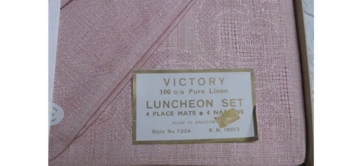 Vintage Linen Luncheon Set o6ByBjWz9
