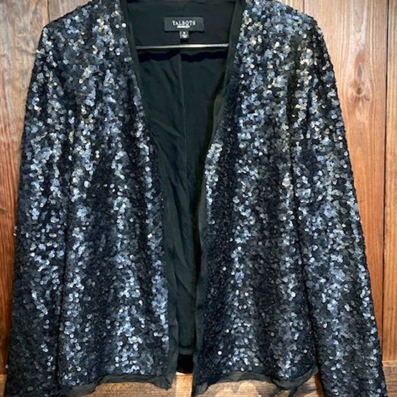 Black Sequin Jacket, Perfect Over Black Dress For Party, Beautiful, (6015) ncDw5mPXm