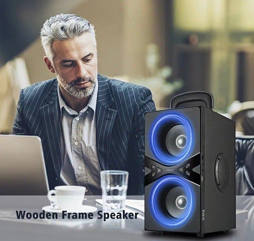 YIER Bluetooth Speaker Rechargeable Dual 4