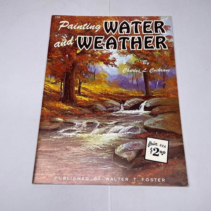 Vintage Walter Foster Art Instruction Book Painting Water Weather Cochrane jKEOeUONg