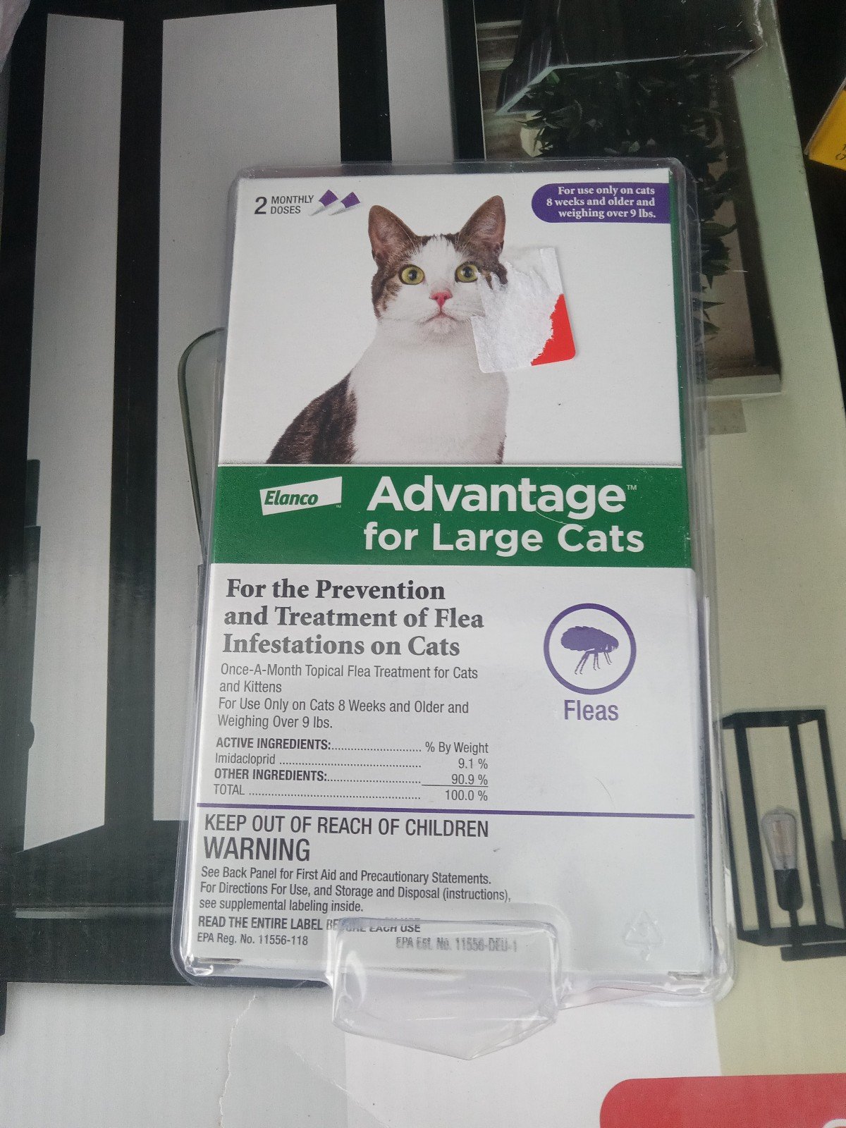 Advantage flea and tick 2 doese for large cats over 9lbs I78FdfZao