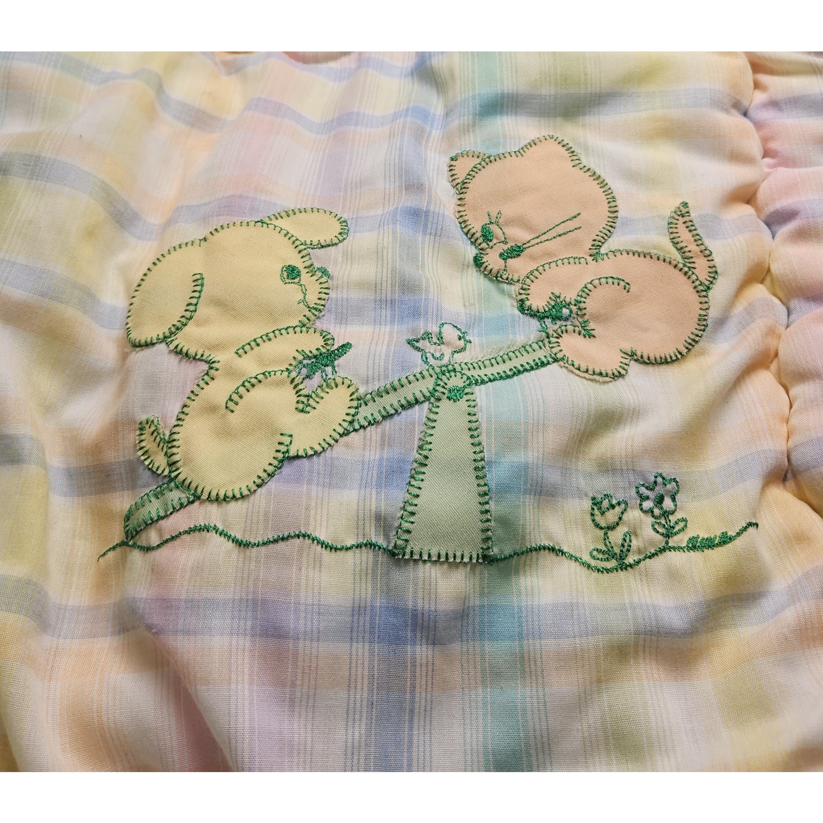 Vtg Baby Toddler Sleeping Bag Blanket Bedding Quilt j0JVJGReo