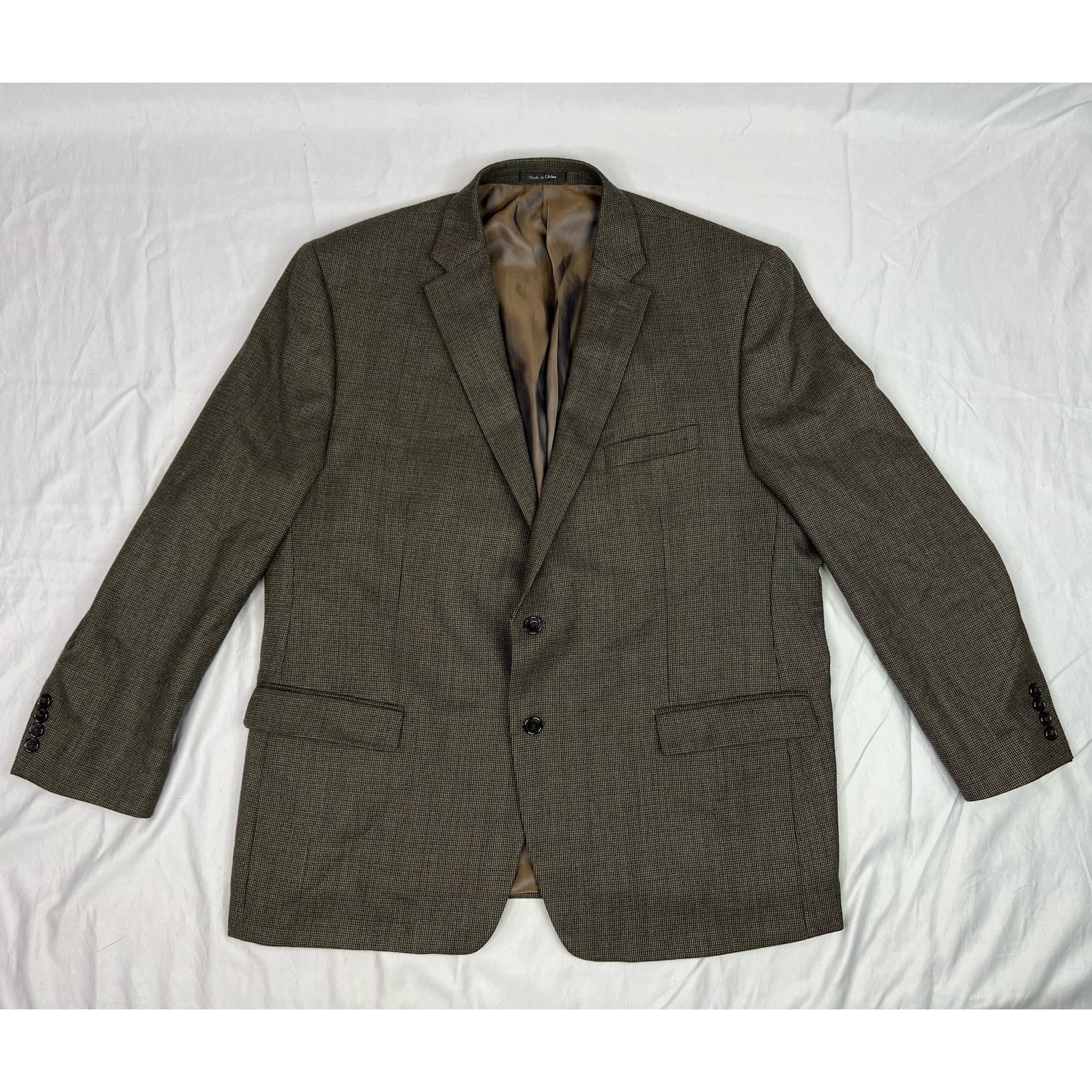 Lauren Ralph Lauren 100% Wool mens Suit jacket sport coat size 50 Regular h74127Of7