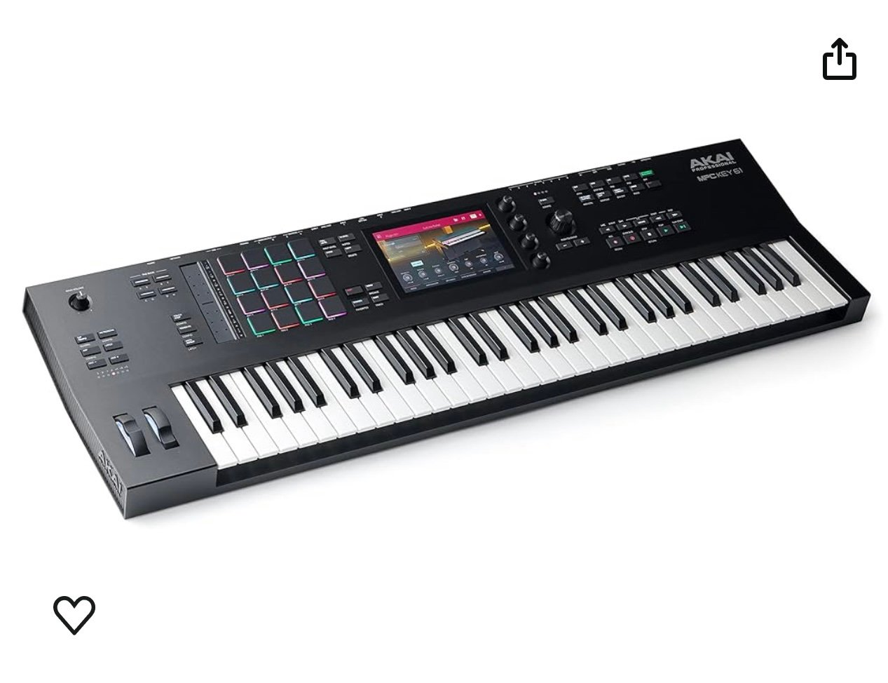AKAI Professional MPC Key 61 - Standalone Music Production Synthesizer Keyboard Jab7iJypp