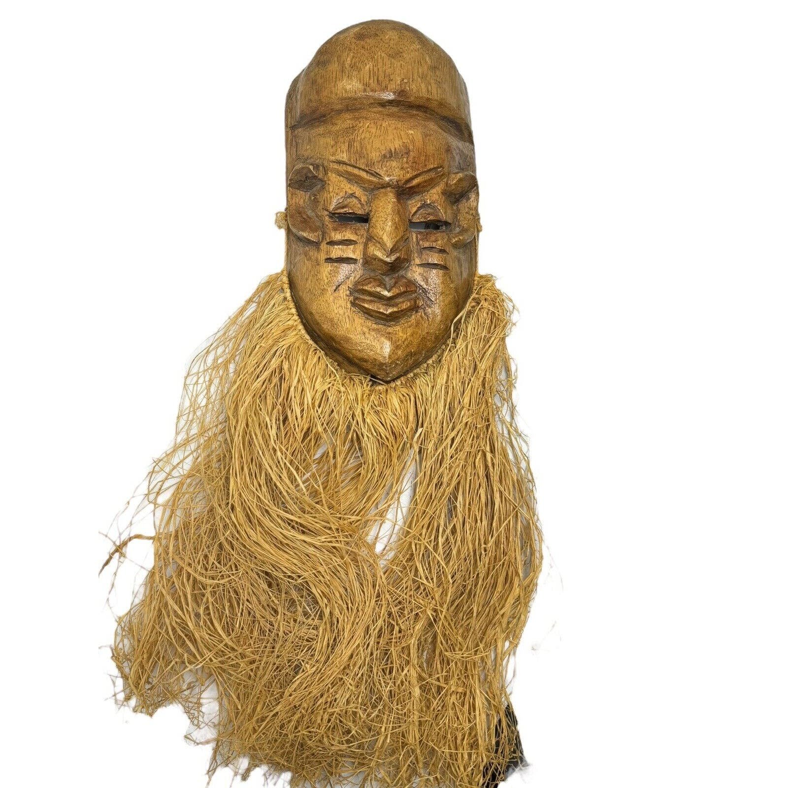 LARGE Vintage African Tribal Mask Wooden Hand Carved Mask Wall Art Decor 12” nqLwBaxHK