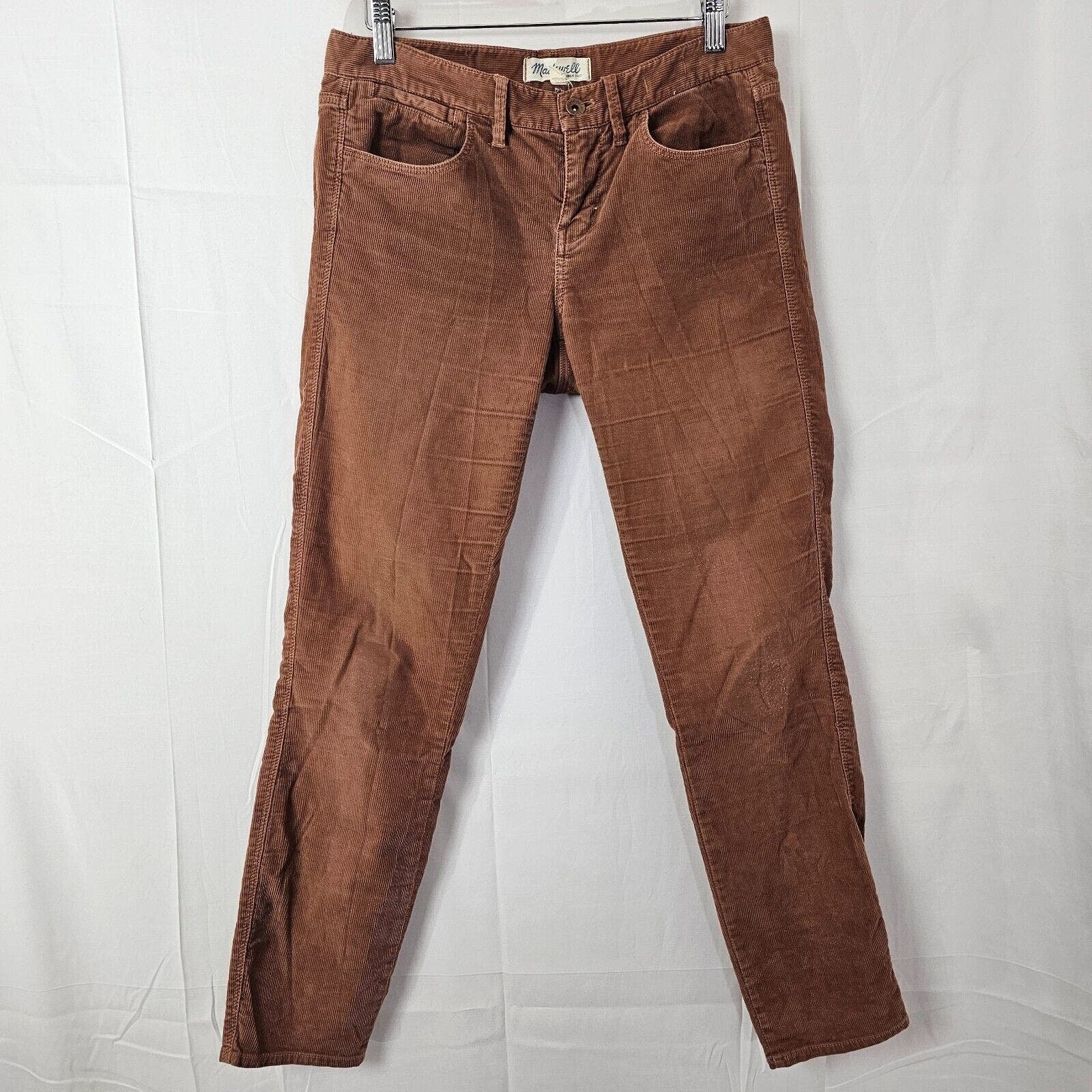 Madewell Pants Womens 27 Brown Corduroy Skinny Jeans Low Rise 98907 Stretch Tan Jj9b2eVKv