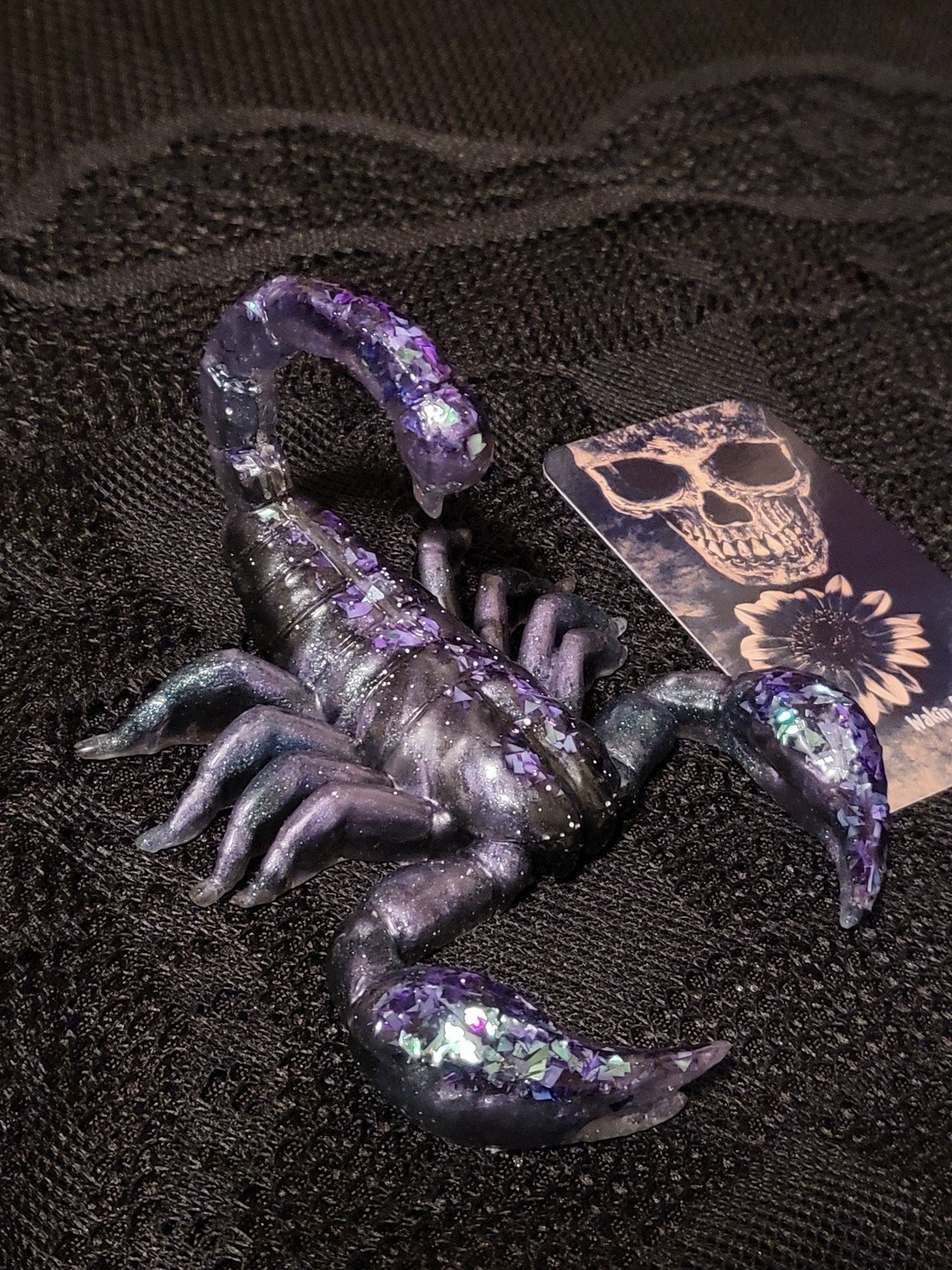 Purple, blue, & silver scorpion IXQcIxfeo