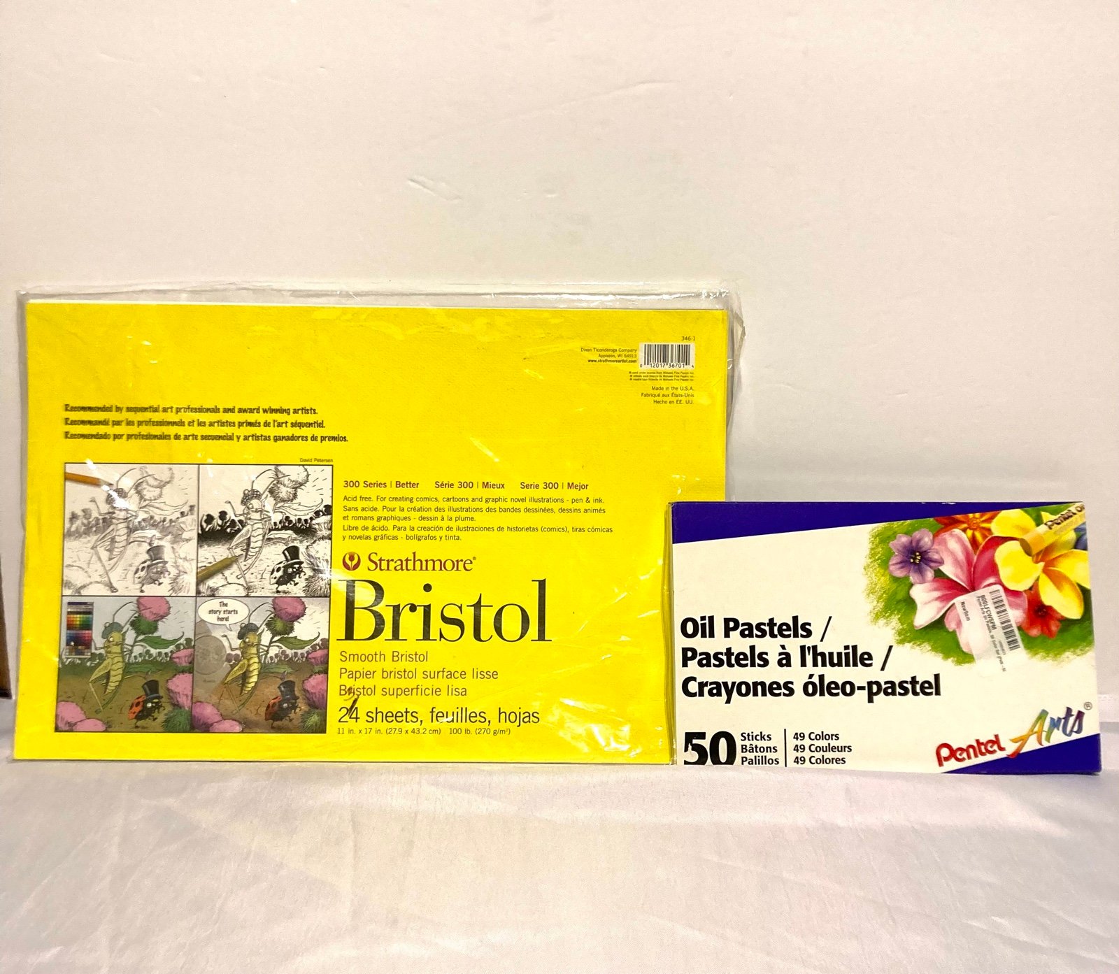 Bristol smooth paper  23 sheets and 50 piece oil pastel set Art Supplies hwsJAw7HK