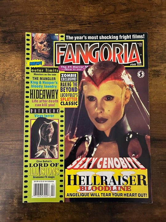 Fangoria #141 Horror Magazine 6.5 FN+ Hellraiser Outer Limits Clive Barker kbTR0q7IW