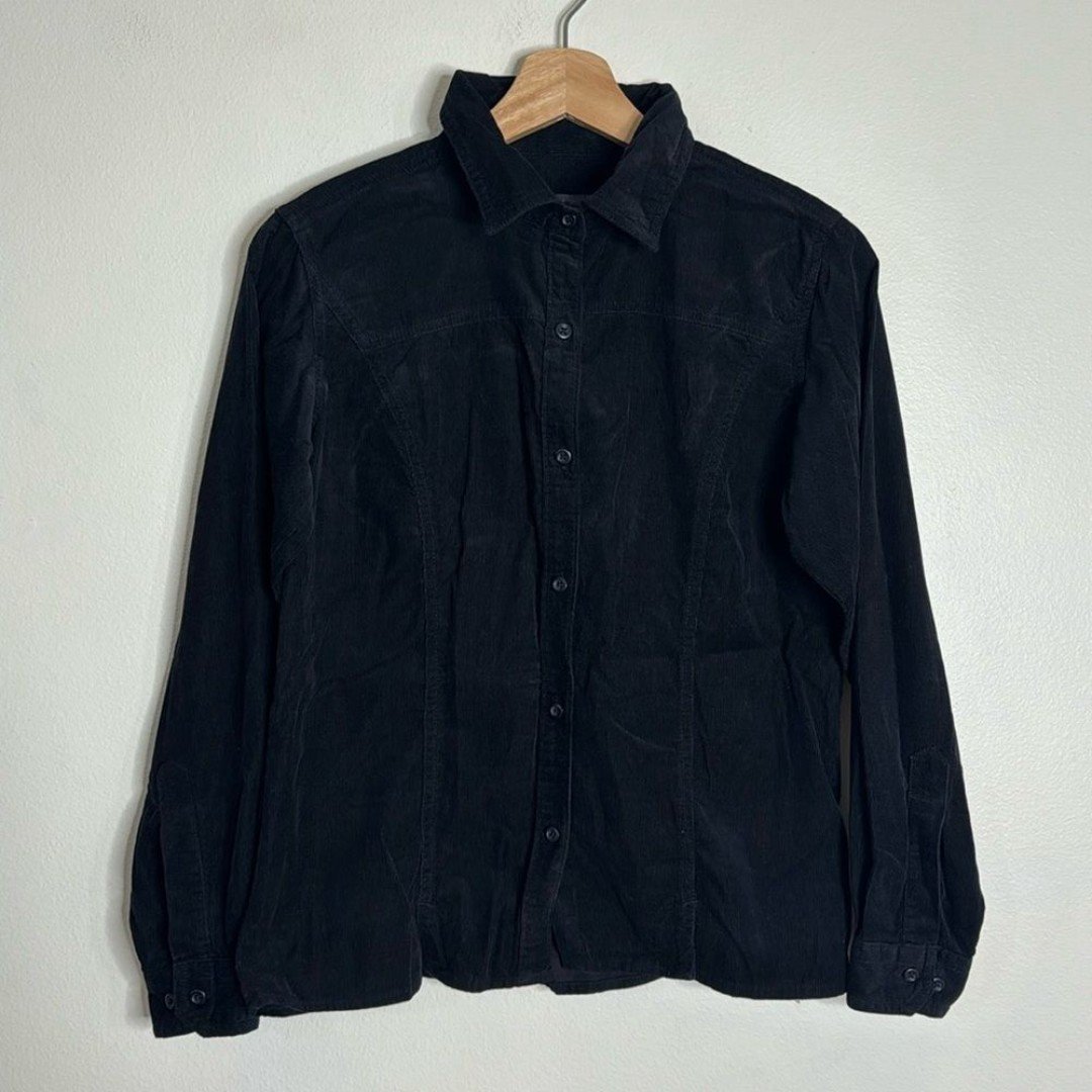 Woolrich ladies Corduroy long sleeve button up top size small Gjyex5VJB