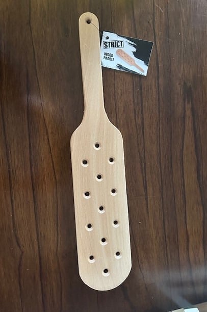 Strict - Wooden Paddle College Frat / Cosplay Solid Beech Wood 17.5