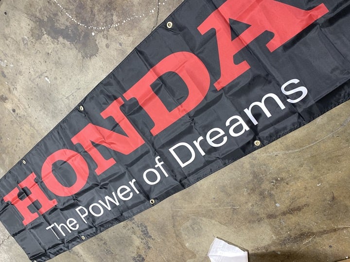 Honda Banner Flag 2x8ft 60x240cm Poly Garage Shop Wall Decor OdBRVIKtq
