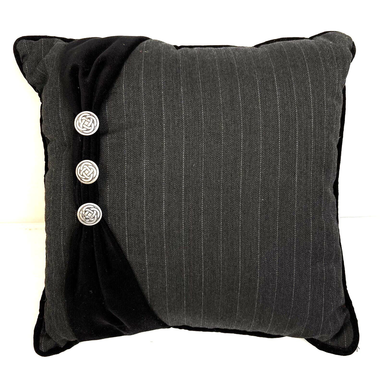 Pillow Black Office Minimalist Home Men´s Suiting and Velvet 15