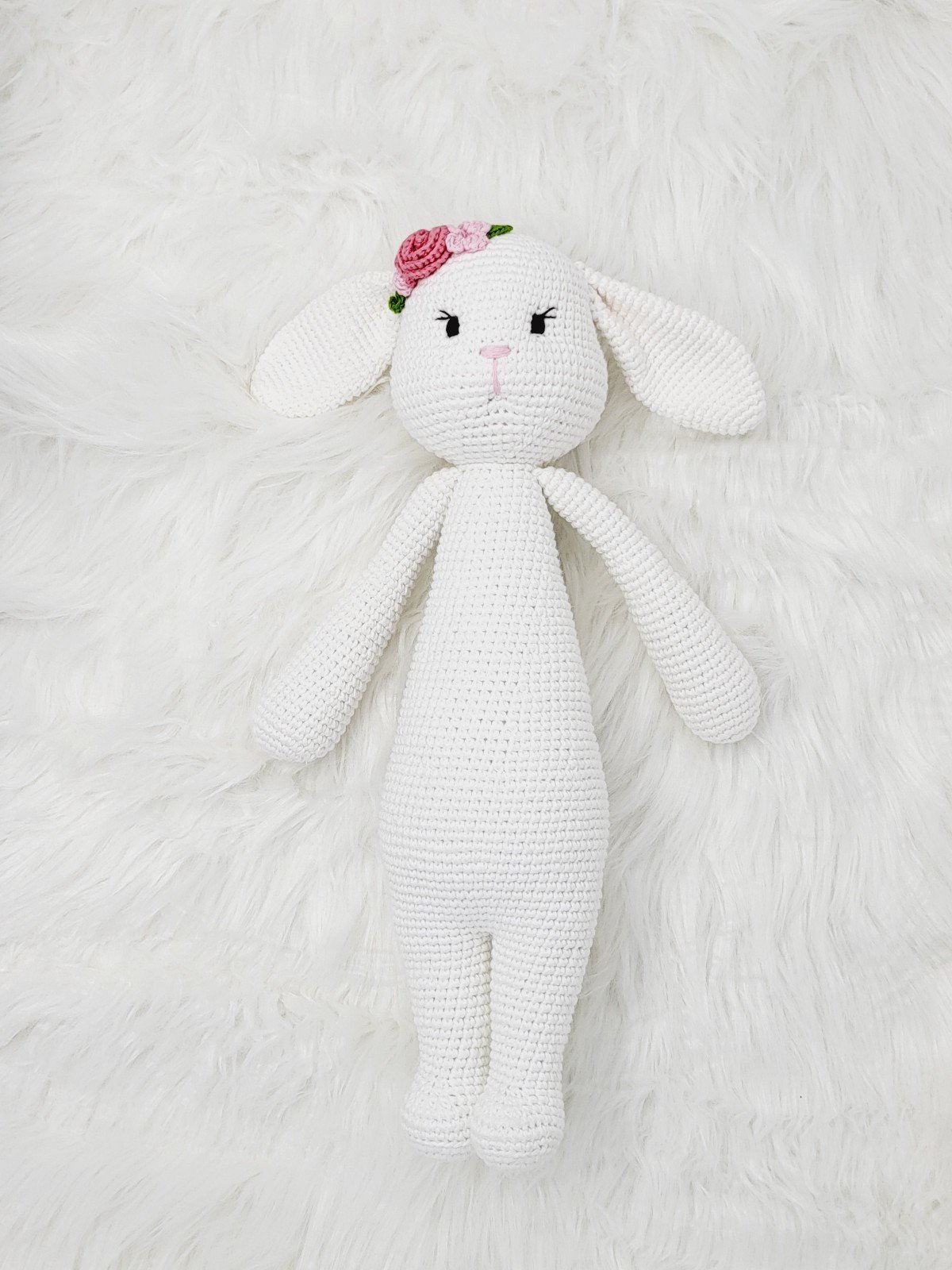 Large bunny white crochet k7o00Wrx2