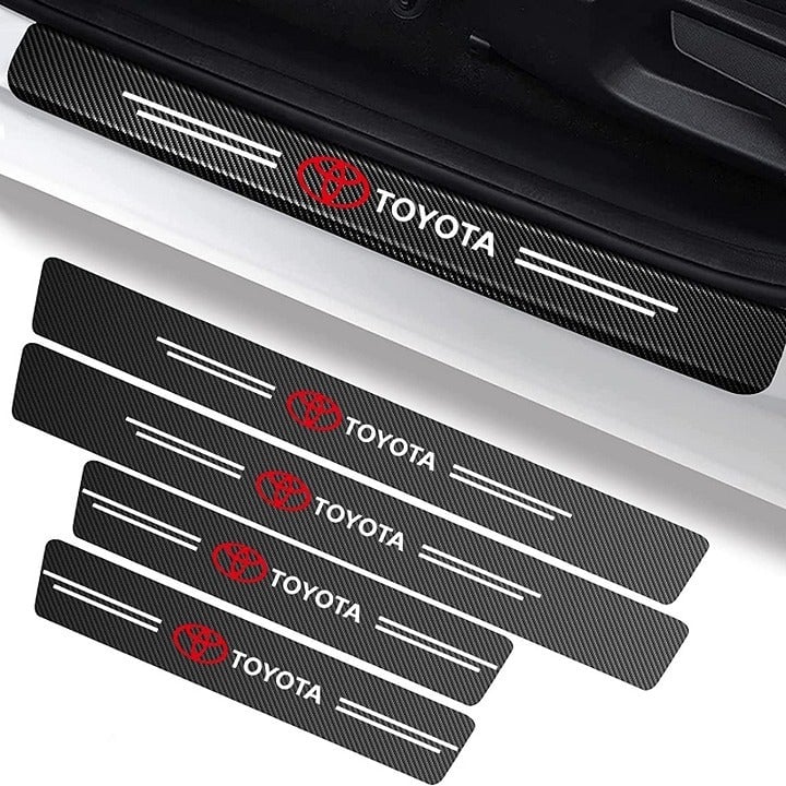 4PCS Car Door Sill Decal Cover Anti-Scratch Protector For Toyota Style 1 JJqIRYtYS