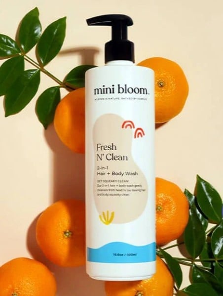 Mini Bloom Baby Hair & Body Wash 16.6 oz lRsMliPN3
