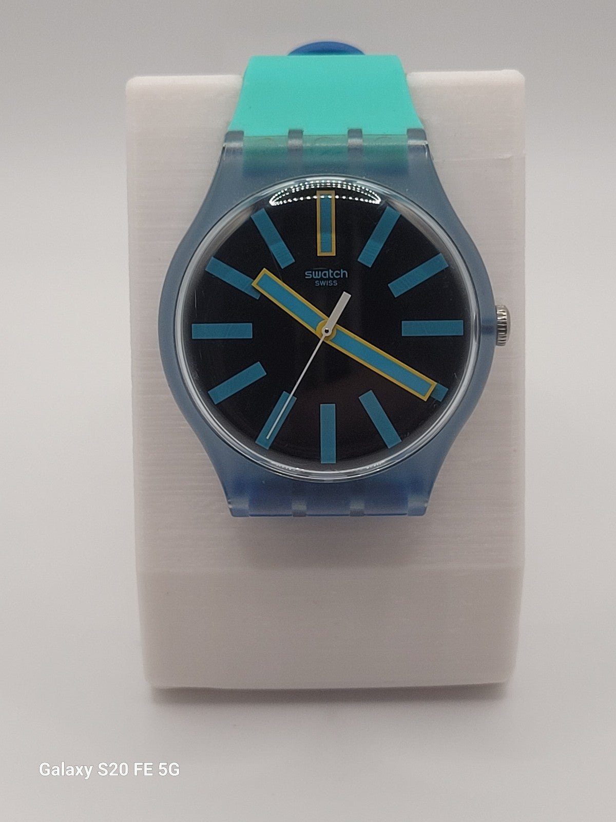 2016 swatch watch , with 3d printed holder nskF3s1of