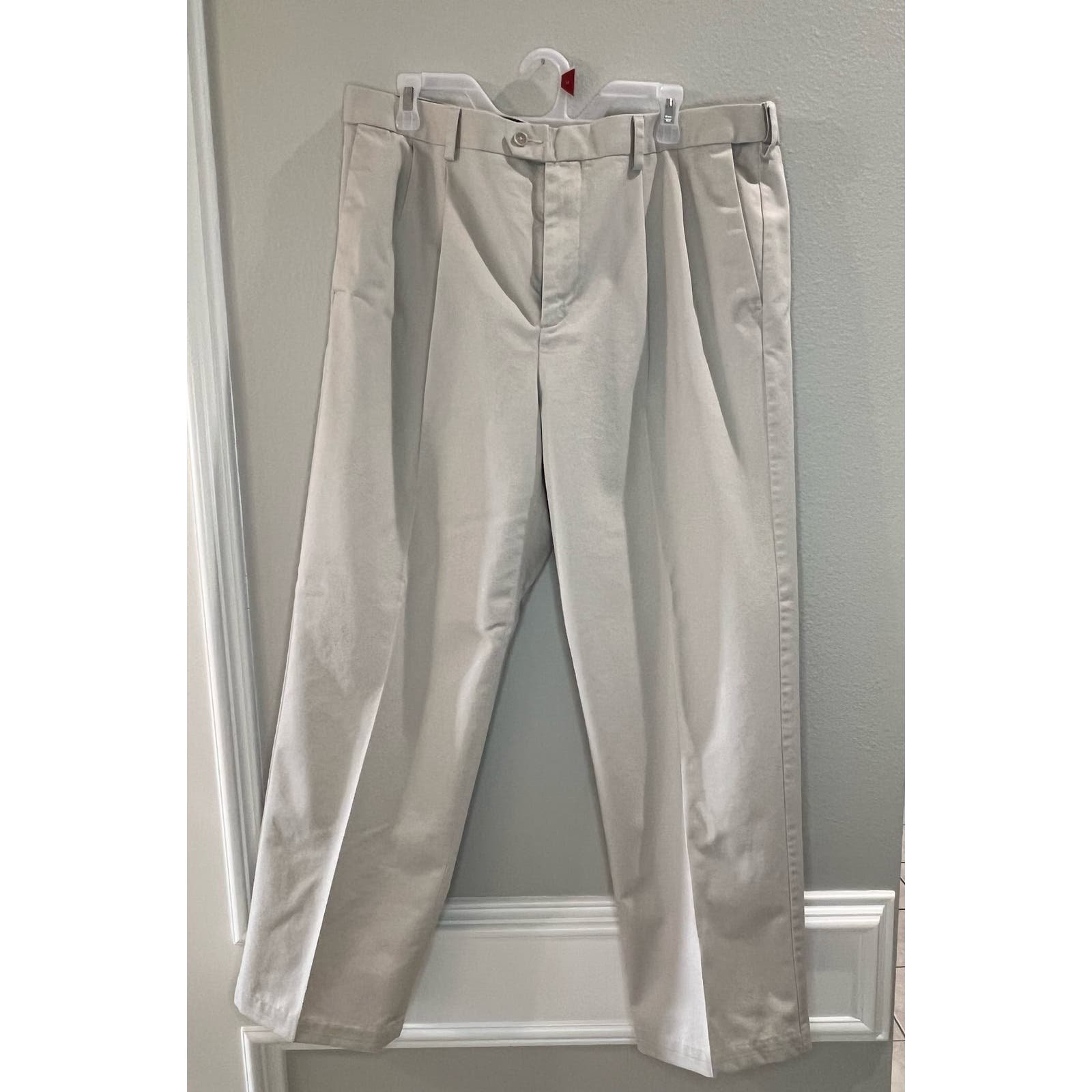 2 Pair Used Men´s Croft & Barrow Khaki Office Dress Pants Size 38x32 qUNl6PYFl