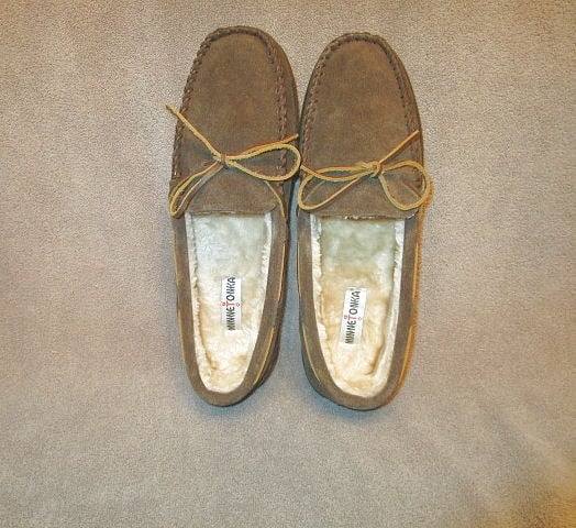 NEW Minnetonka PILE LINED Hardsole Size 15 SLIPPERS Shoe MOCCASIN Indoor Outdoor GTDtTL9Yp