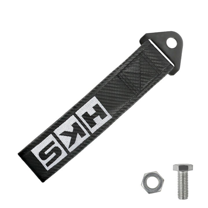 Brand New HKS Carbon Fiber High Strength Tow Towing Strap Hook For Front / REAR RgqbRvg3n
