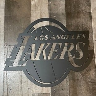 LA Lakers Metal Decor ohoCNHZXy
