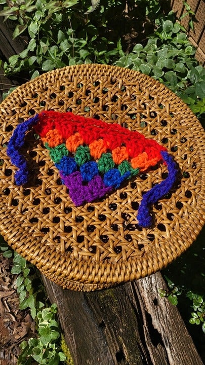 Mini Crochet PRIDE Rainbow Bandana KFBjKBvc8