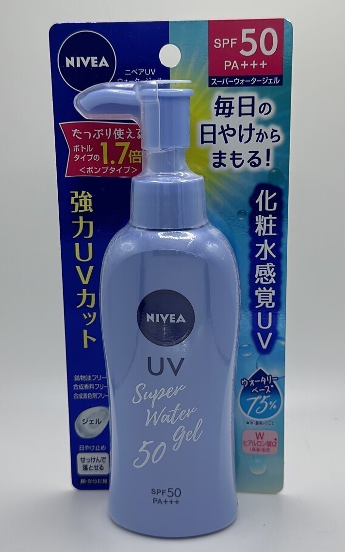 NIVEA UV Super Water Gel 140g Sunscreen SPF50 PA+++ Japan lyVdHRhJk